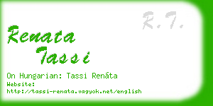 renata tassi business card